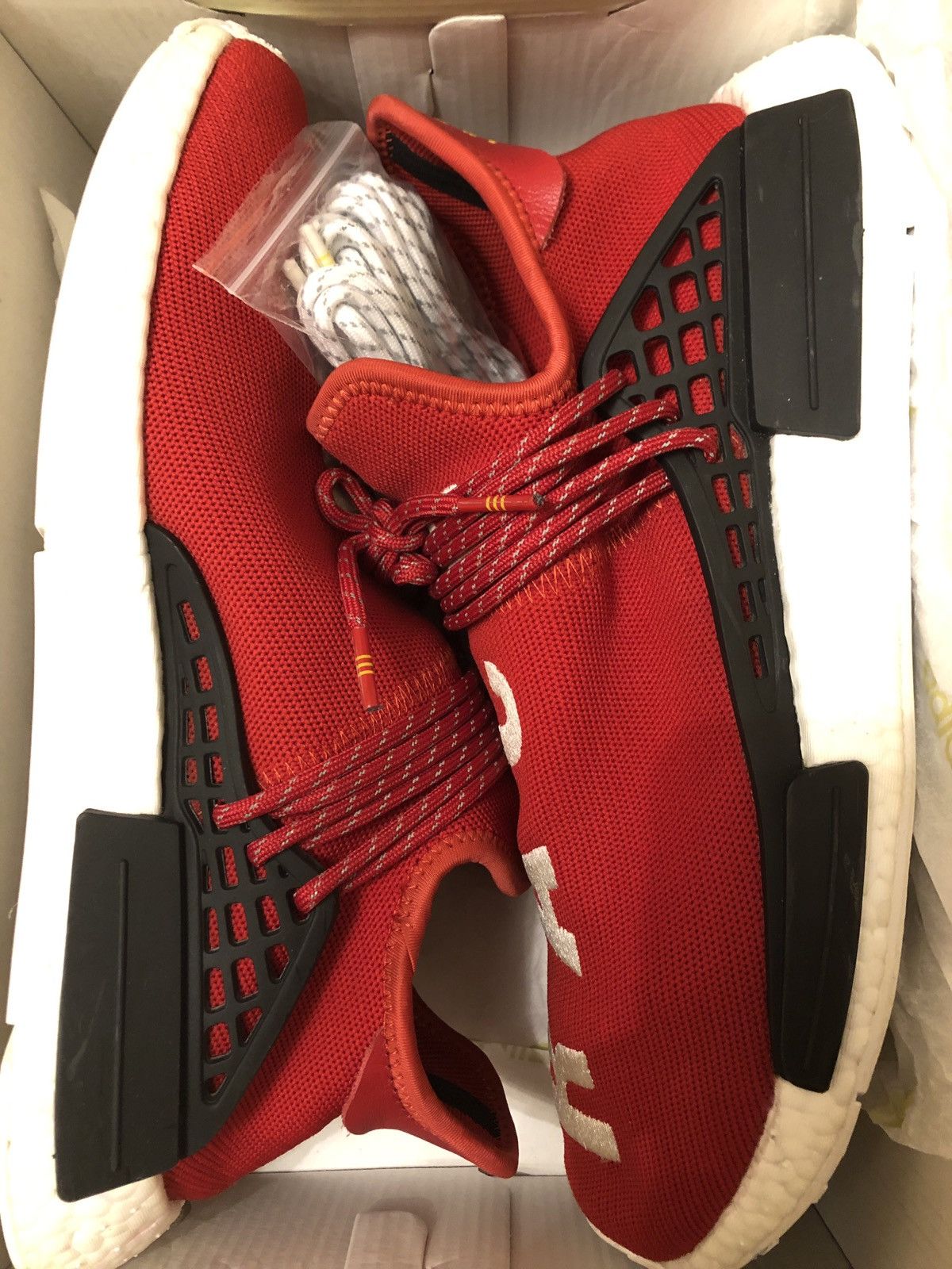 Adidas Nmd Hu Pharrell Human Race Scarlet Grailed