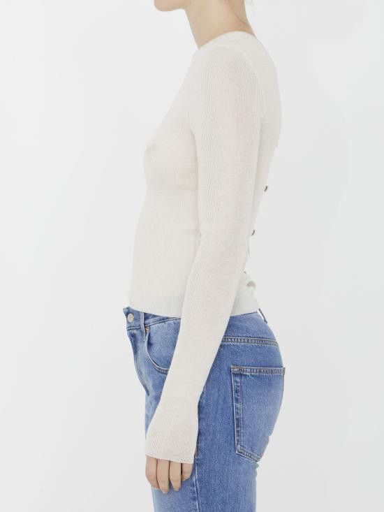 Gucci GUCCI Women Sweater 766172 WHITE Size M / US 6-8 / IT 42-44 - 3 Thumbnail