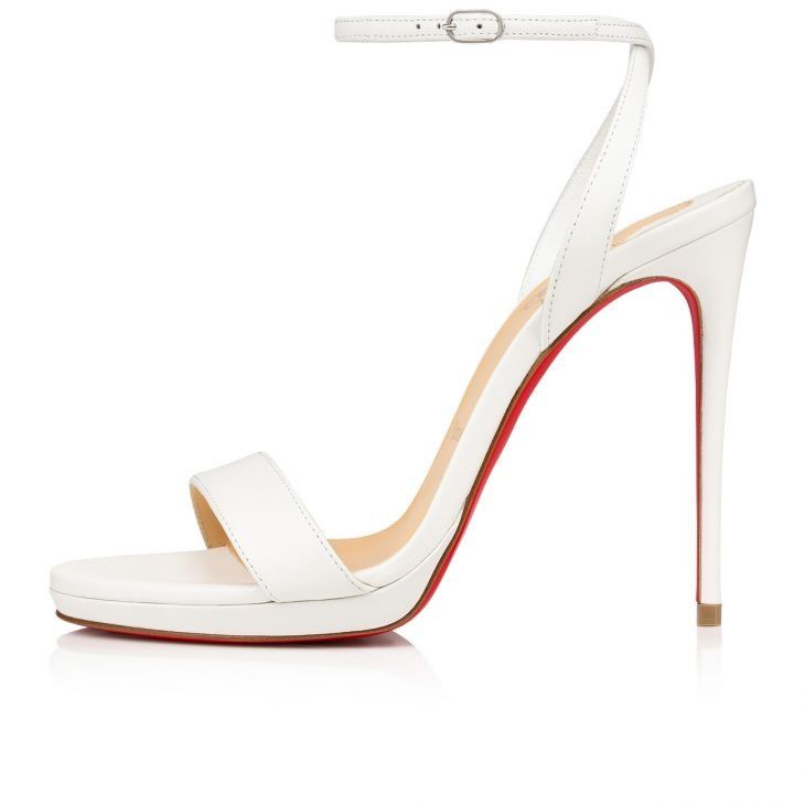 Christian Louboutin Loubi Queen 100mm White Size US 12 / IT 42 - 2 Thumbnail