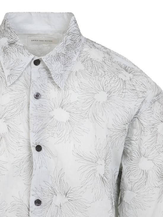 Dries Van Noten DRIES VAN NOTEN Men Long Tops 2510207551160 565 White Size US L / EU 52-54 / 3 - 2 Thumbnail