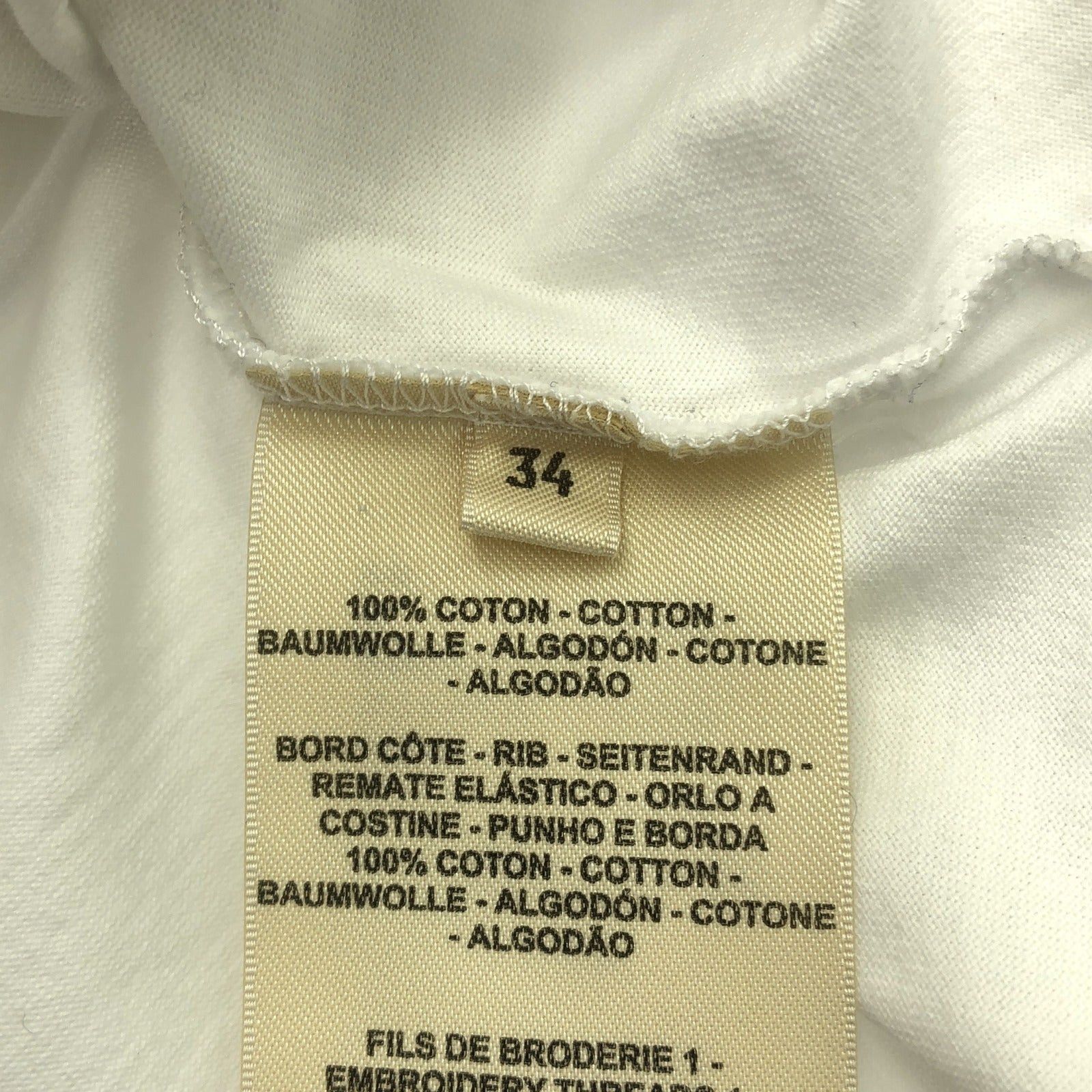 Hermes Hermes T-Shirt Shirt Cotton White Size ONE SIZE - 5 Thumbnail