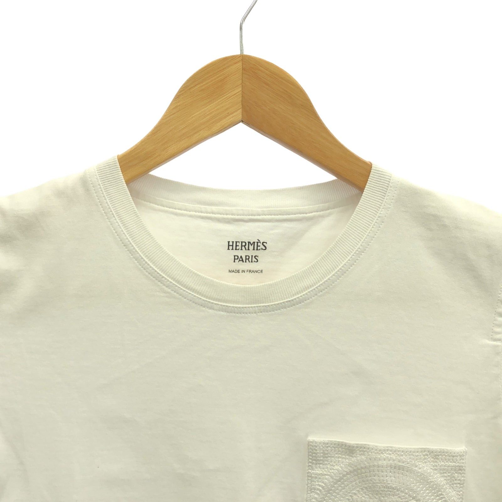 Hermes Hermes T-Shirt Shirt Cotton White Size ONE SIZE - 2 Thumbnail