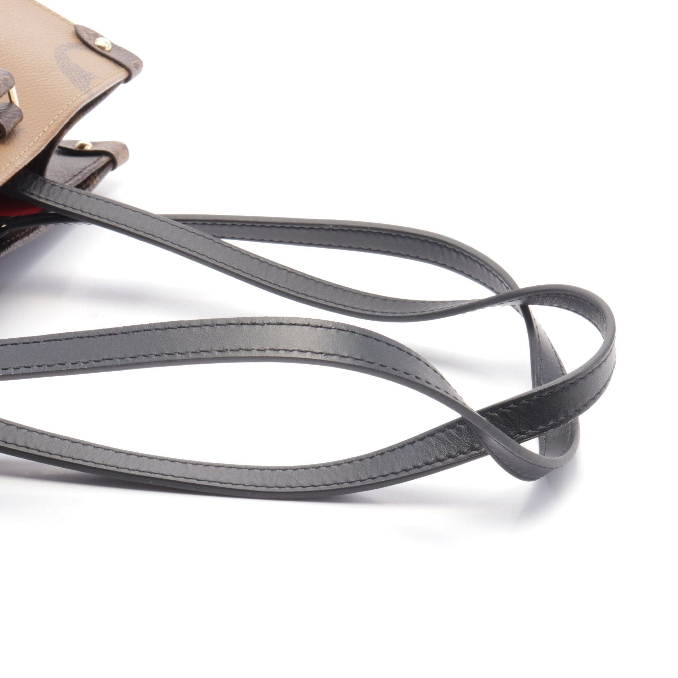 Louis Vuitton Louis Vuitton On-The-Go Mm Monogram Giant Reverse Shoulder Bag Tote Leather Brown Beige Size ONE SIZE - 6 Thumbnail