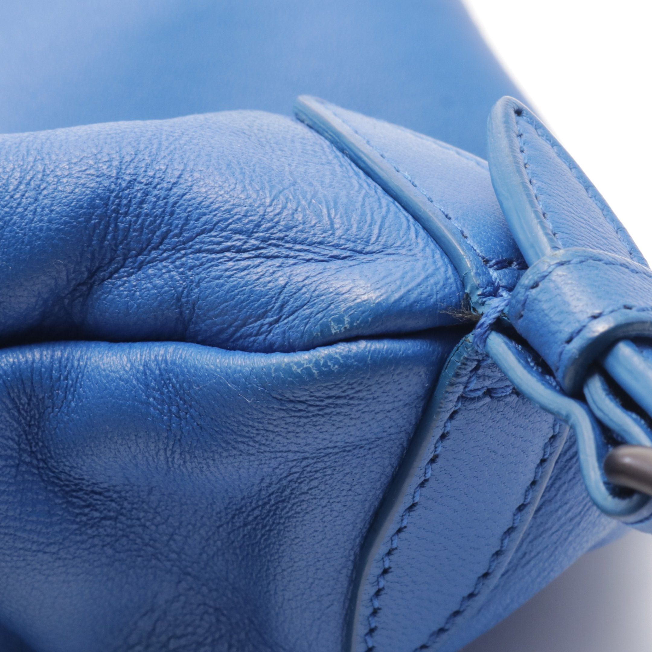 Bottega Veneta Bottega Veneta Intrecciato Backpack Rucksack Leather Blue Size ONE SIZE - 9 Thumbnail