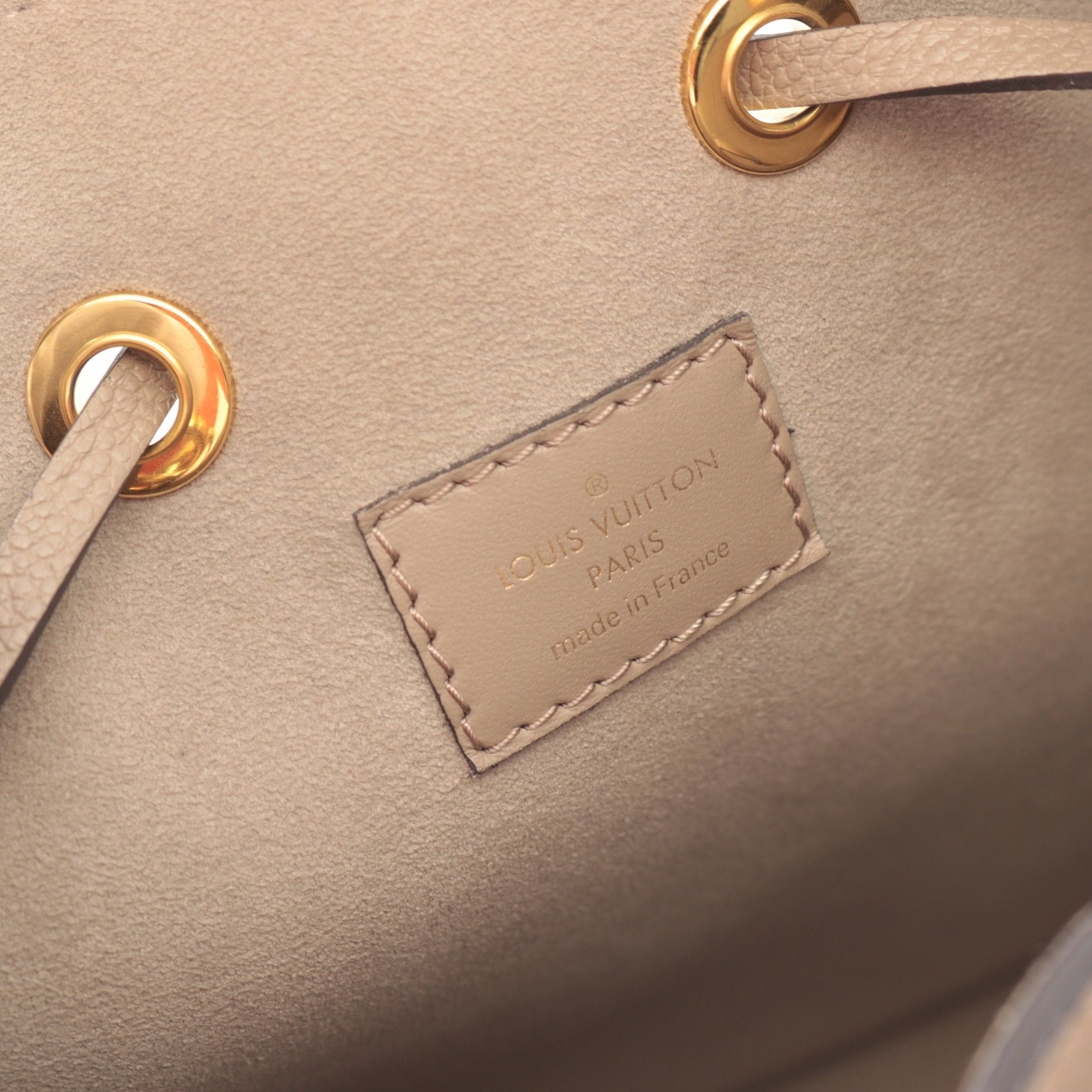 Louis Vuitton Louis Vuitton Neo Noe Mm Bicolor Monogram Empreinte Tourterelle Claim Shoulder Bag Leather Gray Beige Light Size ONE SIZE - 4 Thumbnail
