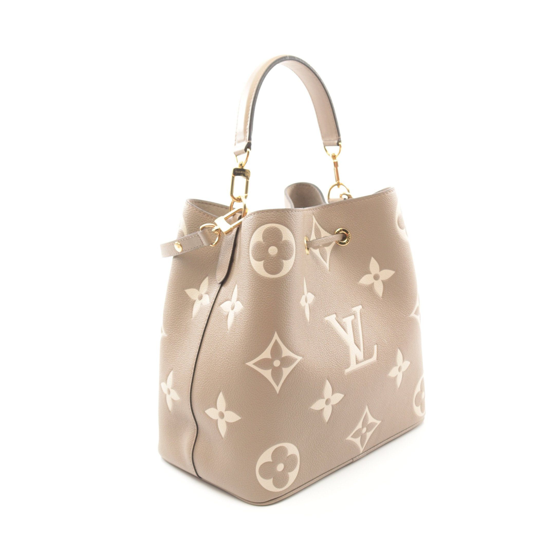 Louis Vuitton Louis Vuitton Neo Noe Mm Bicolor Monogram Empreinte Tourterelle Claim Shoulder Bag Leather Gray Beige Light Size ONE SIZE - 2 Thumbnail