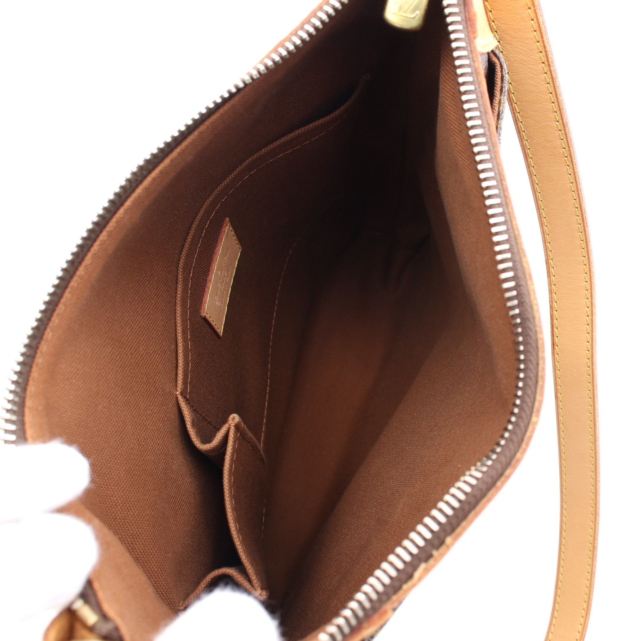 Louis Vuitton Louis Vuitton Odeon Pm Monogram Shoulder Bag Leather Brown Size ONE SIZE - 3 Thumbnail