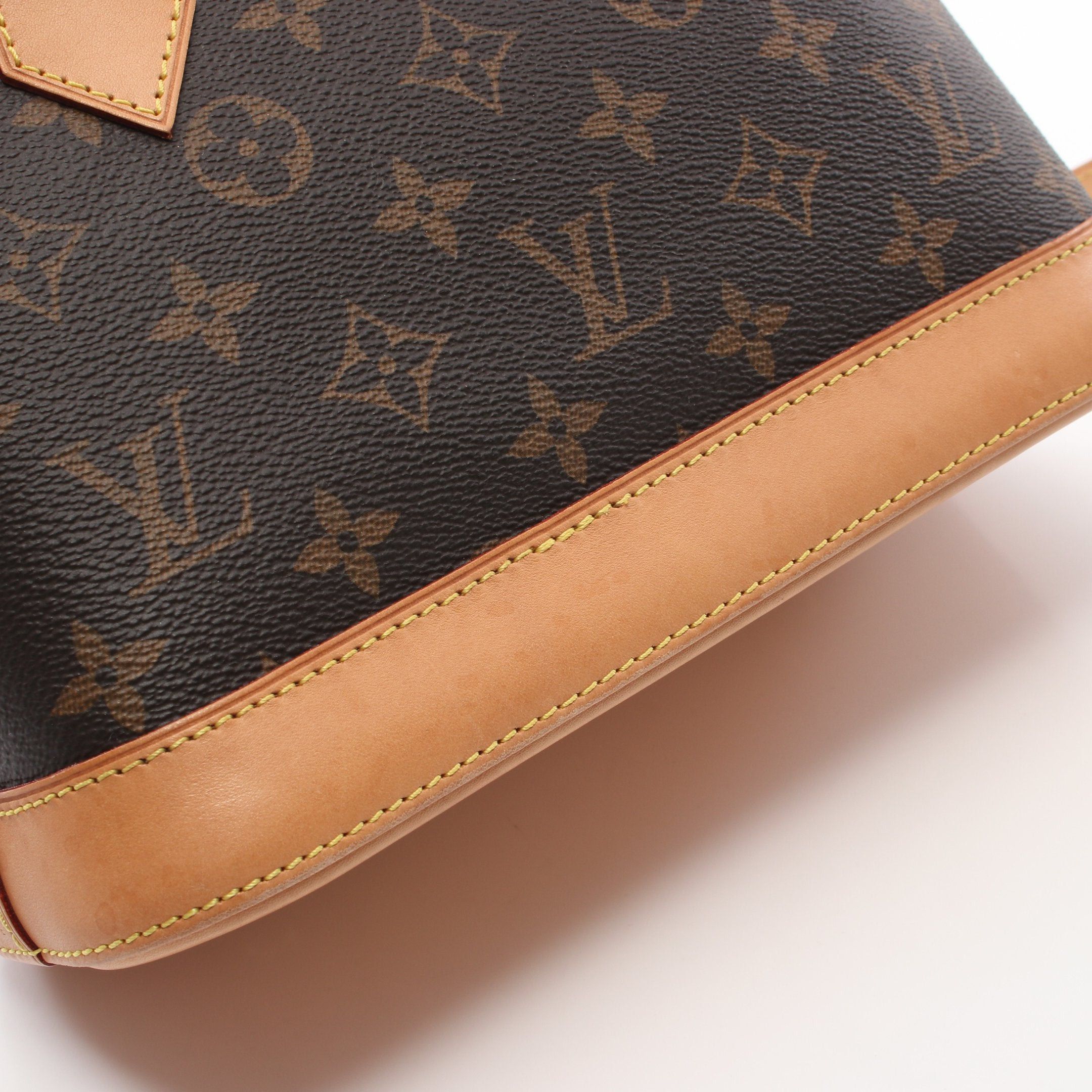 Louis Vuitton Louis Vuitton Alma Bb Monogram Handbag Leather Brown Size ONE SIZE - 11 Thumbnail