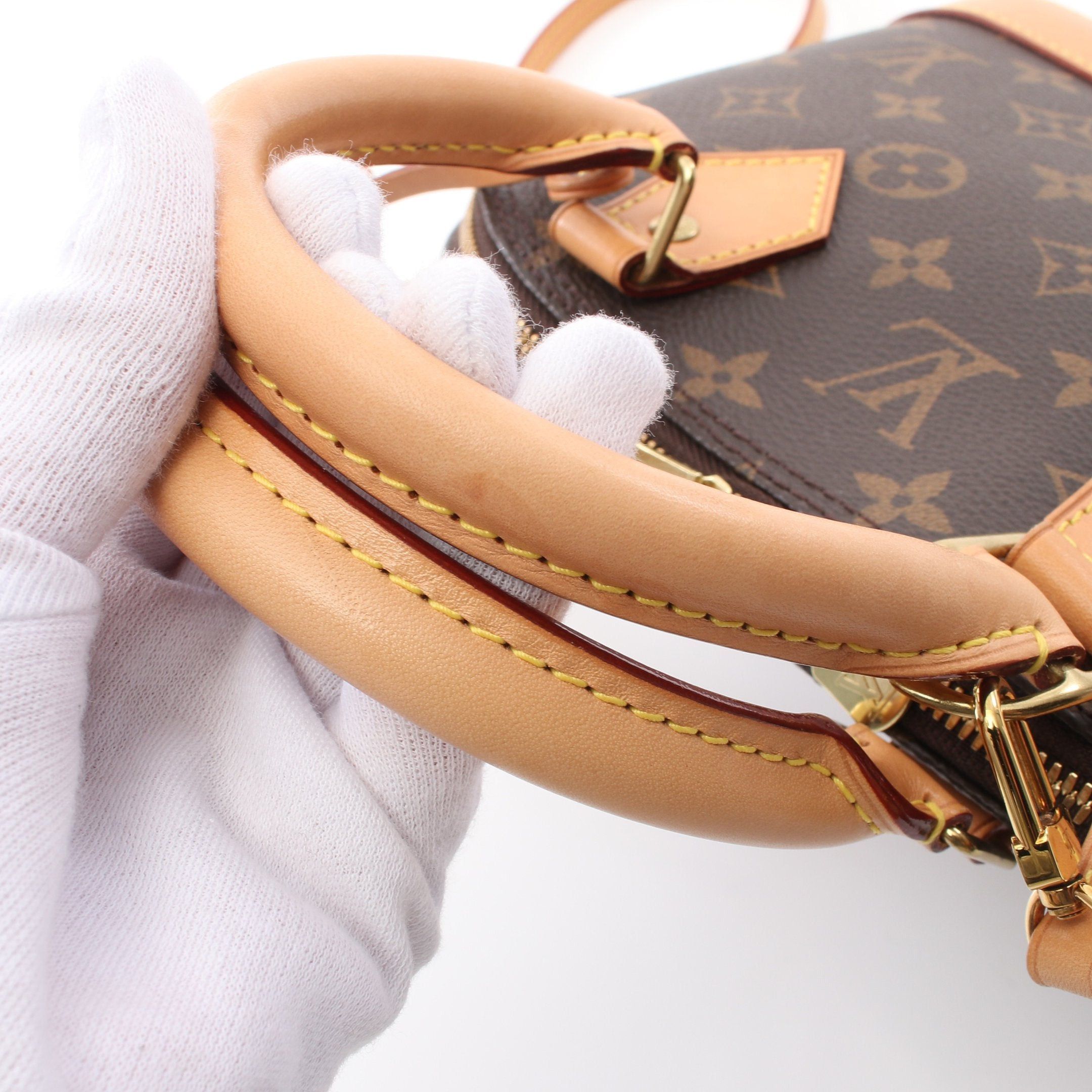 Louis Vuitton Louis Vuitton Alma Bb Monogram Handbag Leather Brown Size ONE SIZE - 6 Thumbnail
