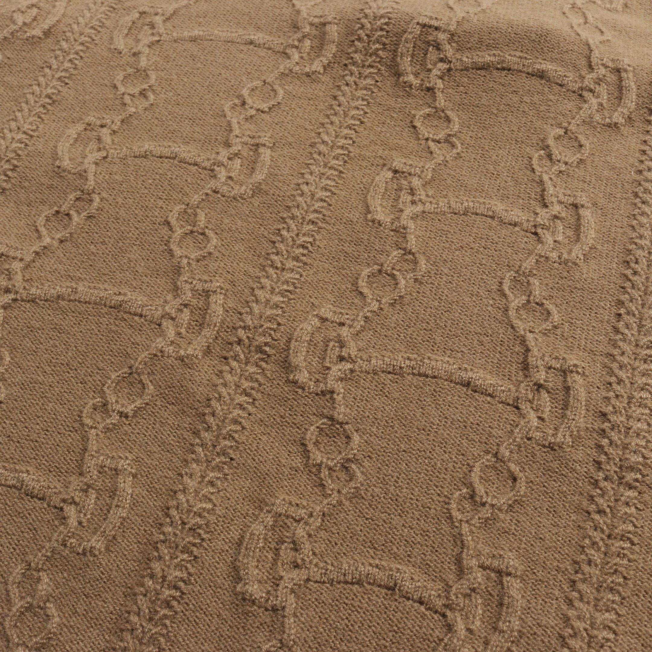 Hermes Hermes Knit Crew Neck Cashmere Khaki Brown Size ONE SIZE - 7 Thumbnail