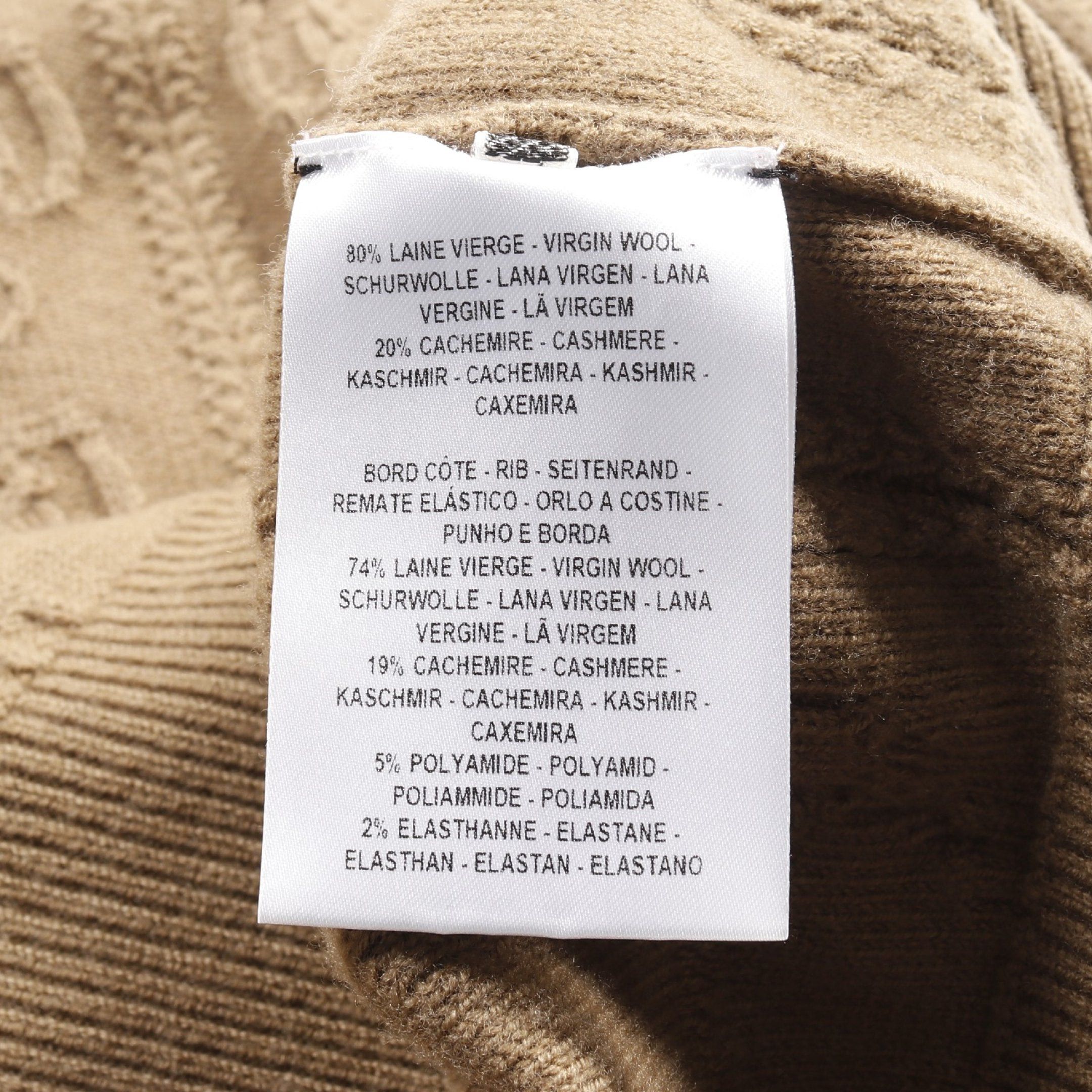 Hermes Hermes Knit Crew Neck Cashmere Khaki Brown Size ONE SIZE - 4 Thumbnail