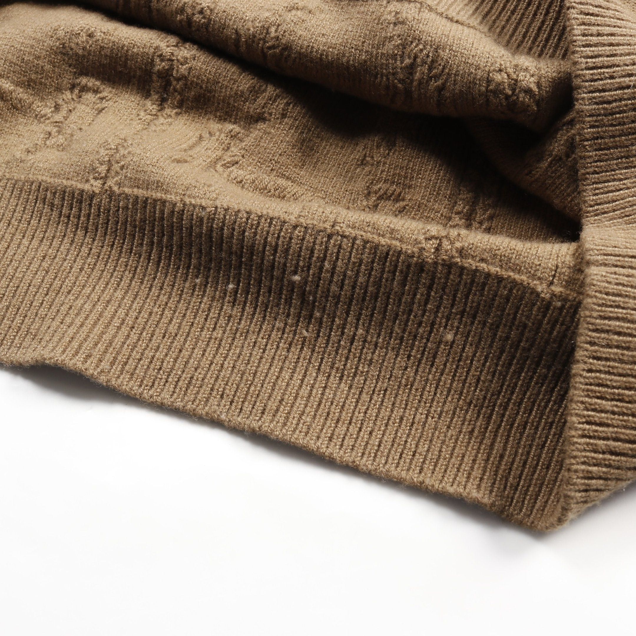 Hermes Hermes Knit Crew Neck Cashmere Khaki Brown Size ONE SIZE - 6 Thumbnail