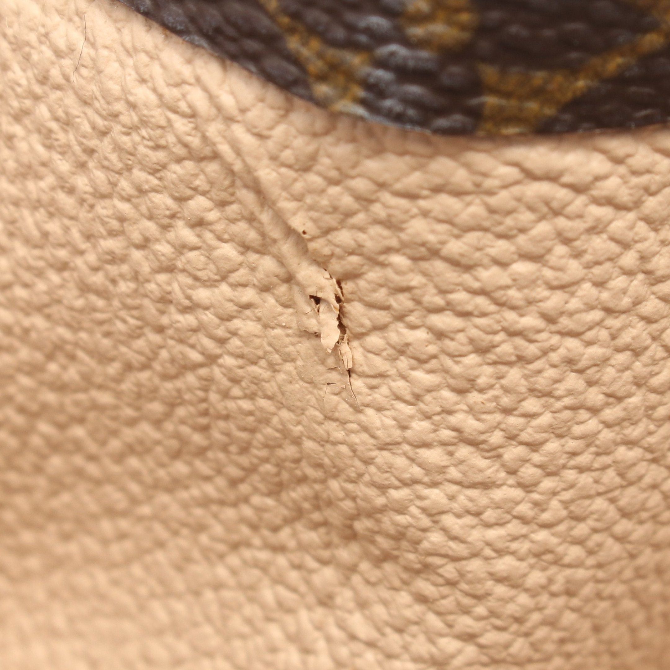 Louis Vuitton Louis Vuitton Sac Plat Monogram Handbag Tote Bag Leather Brown Size ONE SIZE - 6 Thumbnail