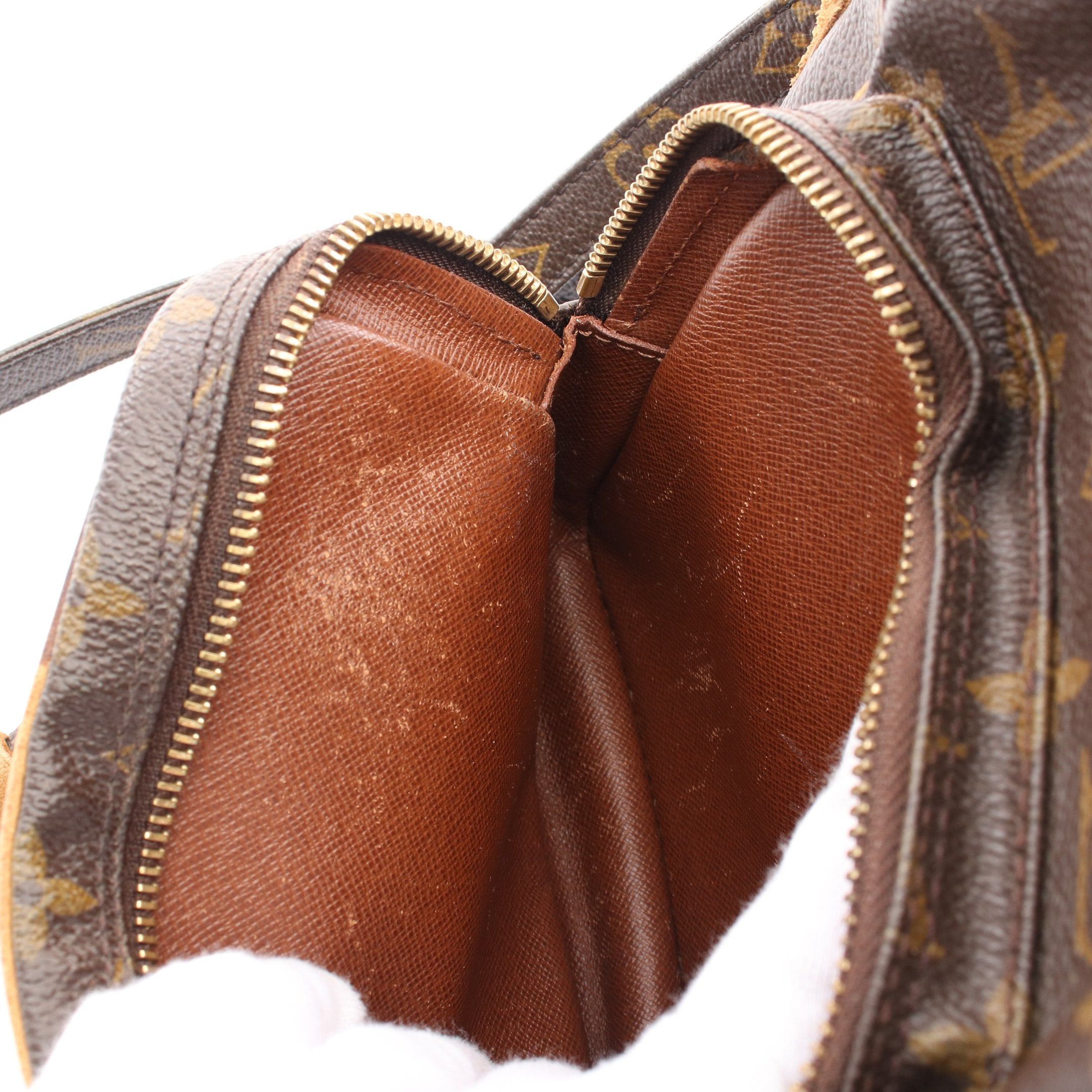 Louis Vuitton Louis Vuitton Amazon Monogram Shoulder Bag Leather Brown Size ONE SIZE - 8 Thumbnail