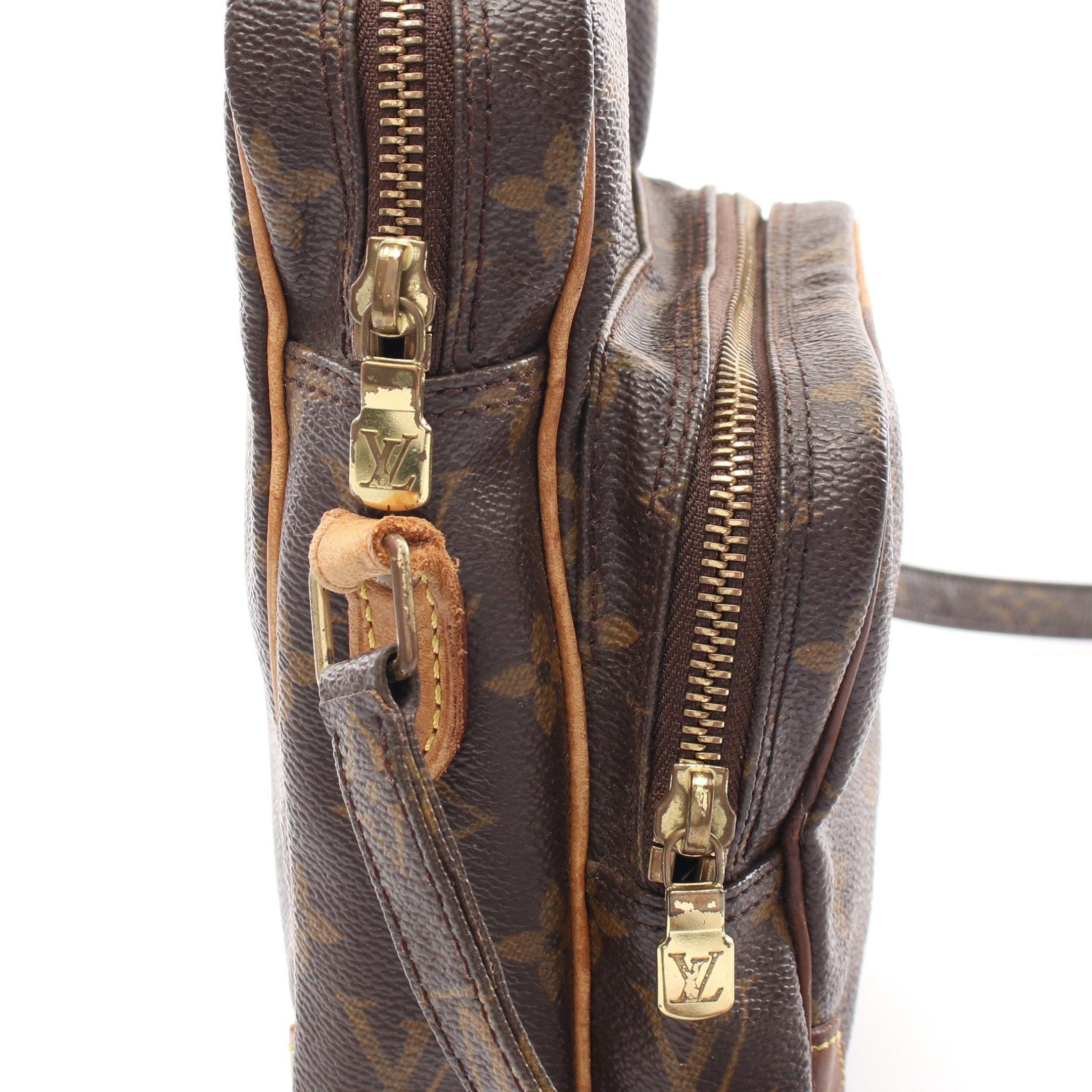 Louis Vuitton Louis Vuitton Amazon Monogram Shoulder Bag Leather Brown Size ONE SIZE - 10 Thumbnail