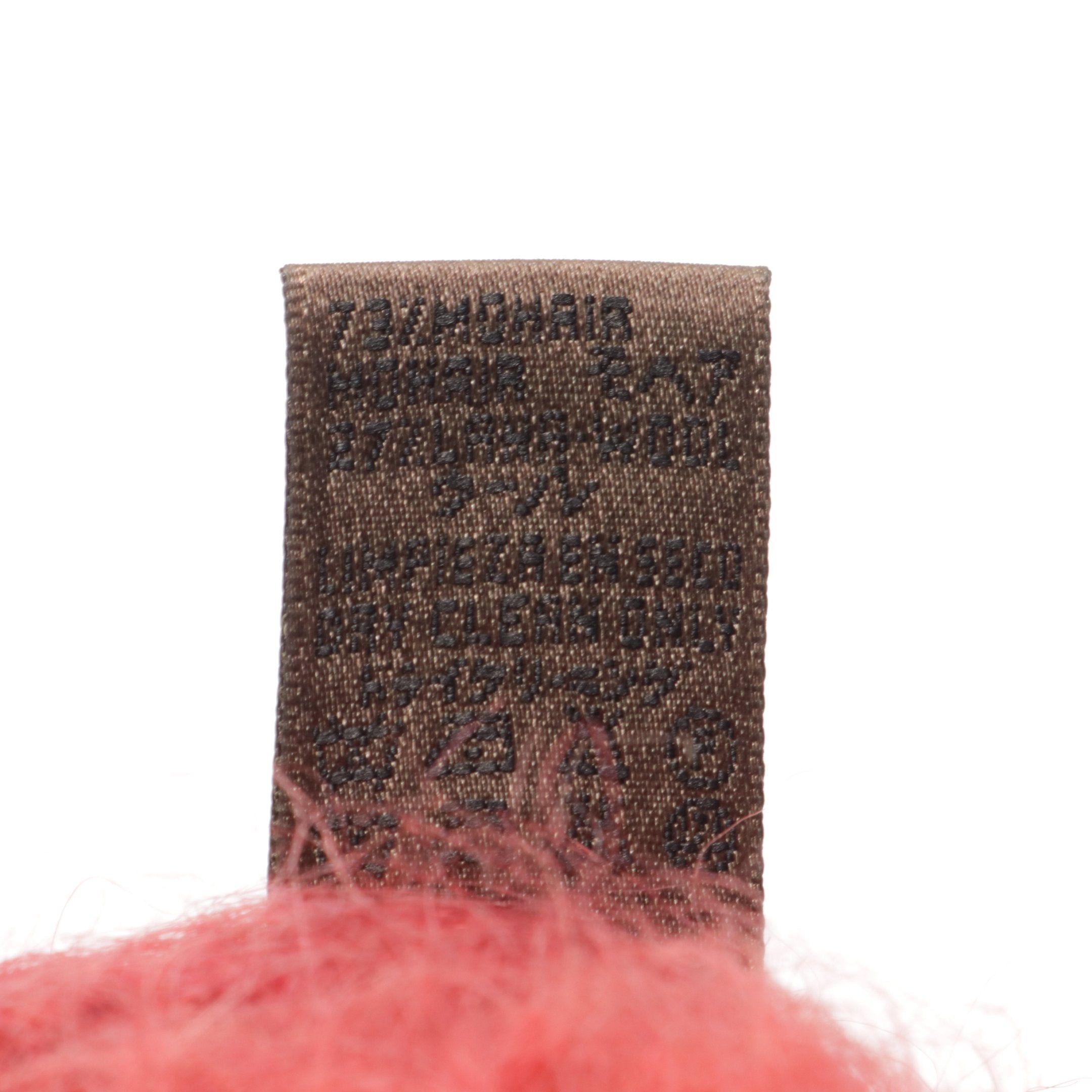 Loewe Loewe Anagram Scarf Mohair Wool Red Size ONE SIZE - 3 Thumbnail