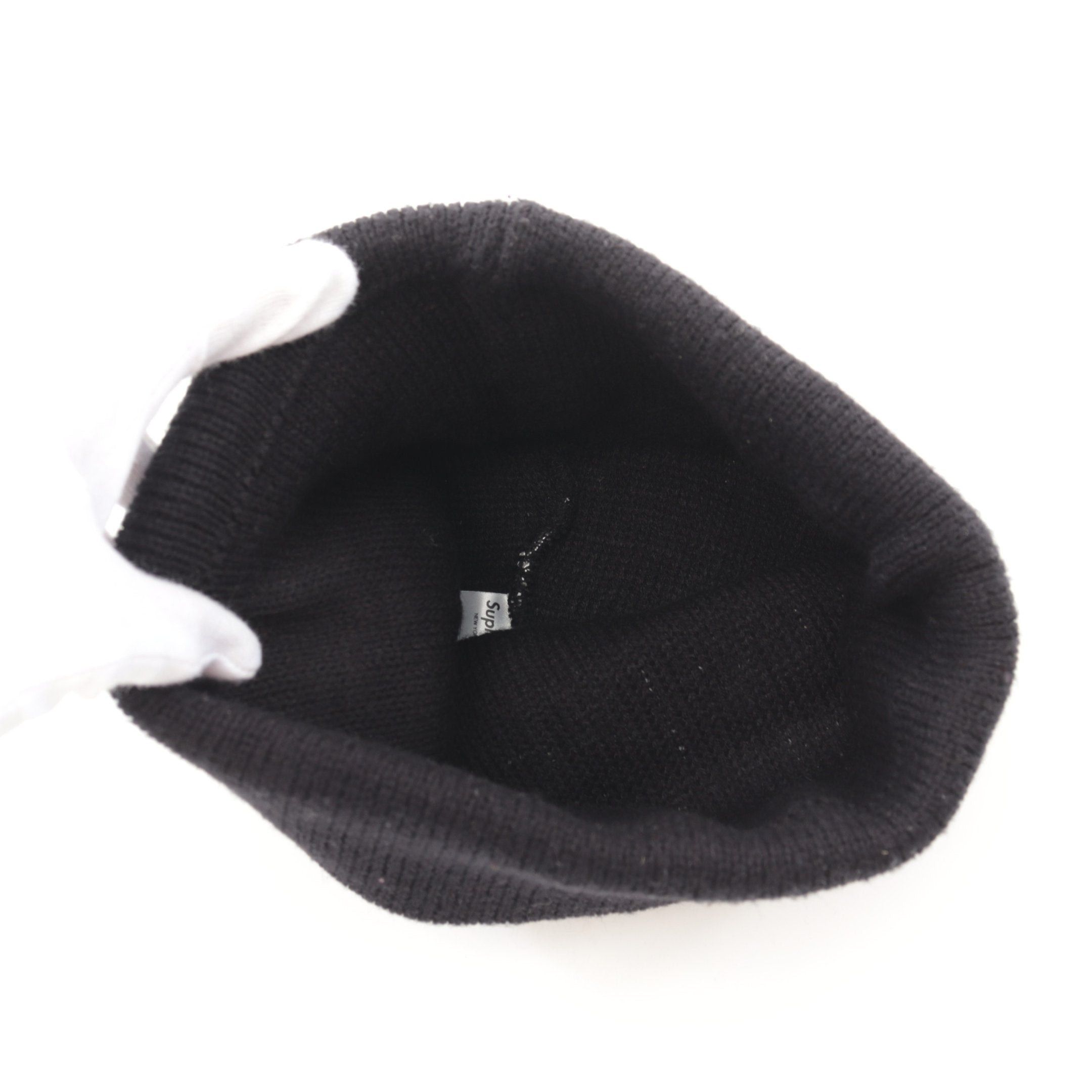 Supreme Supreme Reflective Repeat Knit Hat Beanie Black Gray Size ONE SIZE - 3 Thumbnail