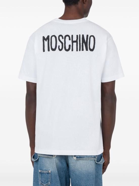 Moschino MOSCHINO Men T-Shirts 251ZZJ0716 02411001 White Size US M / EU 48-50 / 2 - 3 Thumbnail