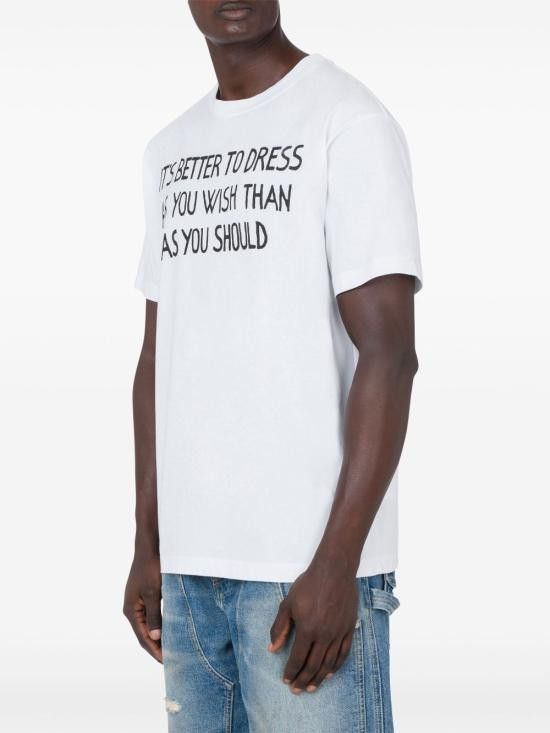 Moschino MOSCHINO Men T-Shirts 251ZZJ0716 02411001 White Size US XL / EU 56 / 4 - 2 Thumbnail