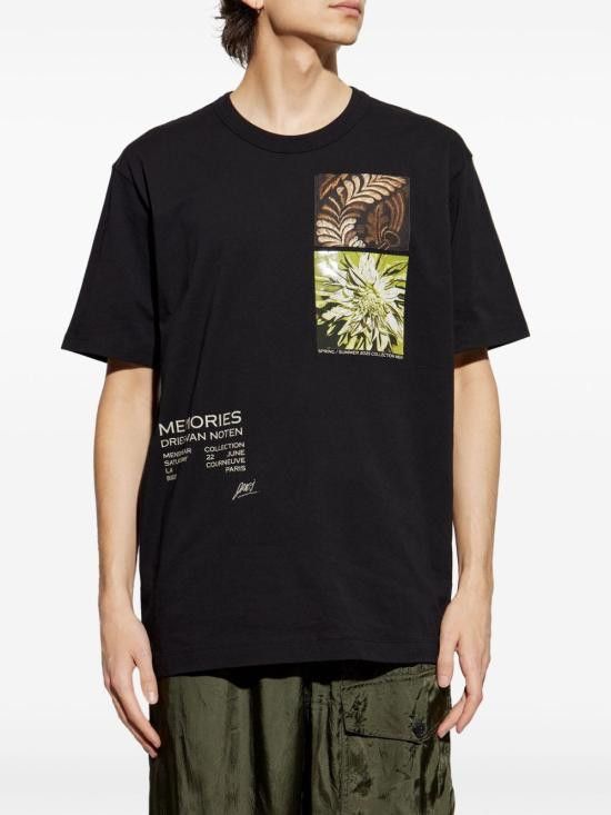 Dries Van Noten DRIES VAN NOTEN Men T-Shirts 2510211091600 900 Black Size US L / EU 52-54 / 3 - 2 Thumbnail