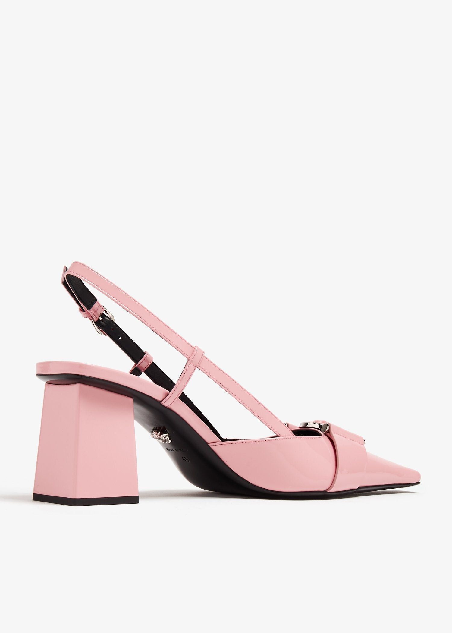 Versace Versace Medusa Buckle Patent Slingback Pumps 70mm SIZE 40 Size ONE SIZE - 2 Thumbnail