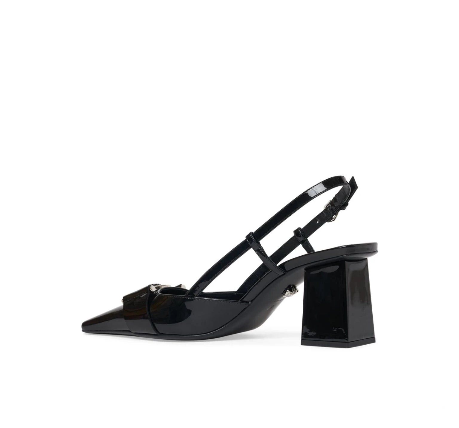 Versace Versace Medusa Buckle Paten Slingback Pumps 70mm SIZE 35 Size ONE SIZE - 3 Thumbnail