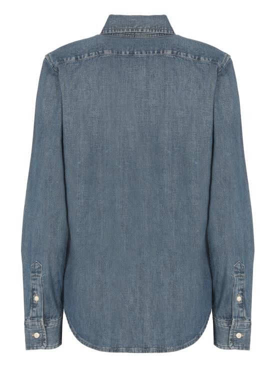 Ralph Lauren RALPH LAUREN Women Shirts 211969458 001 Blue Size M / US 6-8 / IT 42-44 - 2 Thumbnail