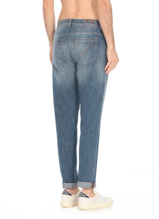 Dondup DONDUP Men Straight Pants UP232 DS0107 IL6800 Blue Size US 34 / EU 50 - 4 Thumbnail