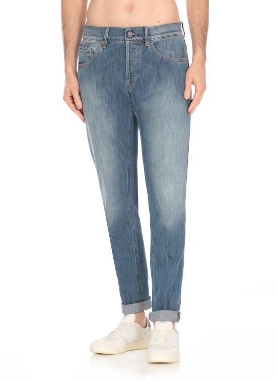 Dondup DONDUP Men Straight Pants UP232 DS0107 IL6800 Blue Size US 36 / EU 52 - 3 Thumbnail
