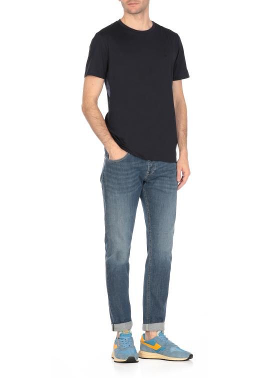 Dondup DONDUP Men Straight Pants UP232 DS0296 IM9800 Blue Size US 33 - 2 Thumbnail