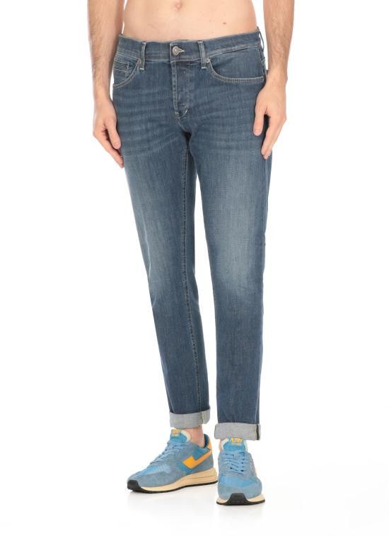 Dondup DONDUP Men Straight Pants UP232 DS0296 IM9800 Blue Size US 33 - 3 Thumbnail