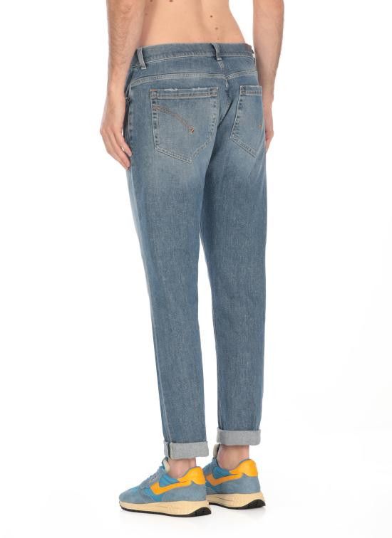 Dondup DONDUP Men Straight Pants UP232 DSE340 IM5800 Blue Size US 30 / EU 46 - 3 Thumbnail