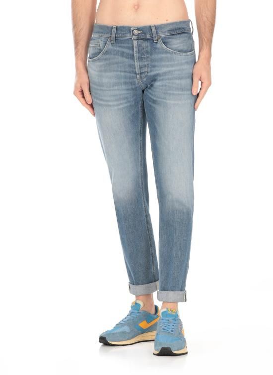 Dondup DONDUP Men Straight Pants UP232 DSE340 IM5800 Blue Size US 35 - 2 Thumbnail