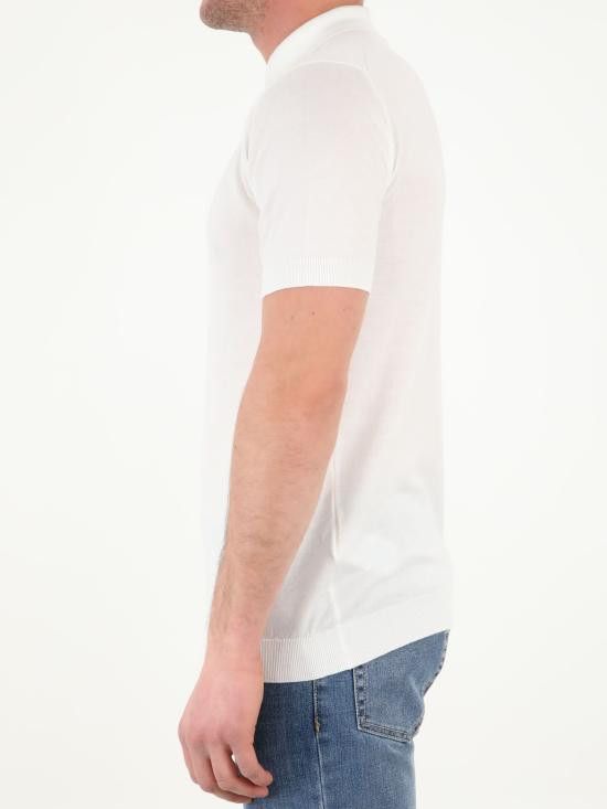 John Smedley JOHN SMEDLEY Men T-Shirts ADRIAN WHITE White Size US XXL / EU 58 / 5 - 3 Thumbnail