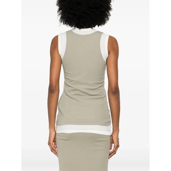 Jil Sander JIL SANDER Women Tops JTN356 J40FV0106 370 WHITE Size S / US 4 / IT 40 - 4 Thumbnail