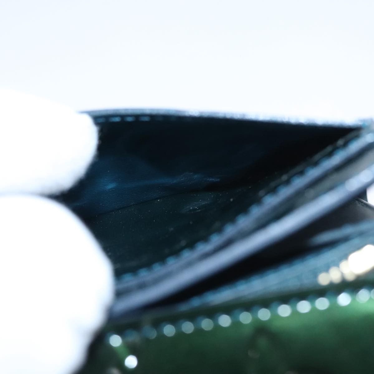 Louis Vuitton Portefeuille Sarah Green Patent Leather Wallet (Pre-Owned) Size ONE SIZE - 12 Thumbnail
