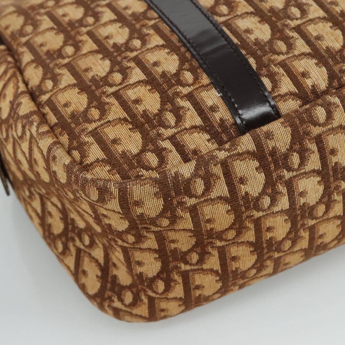 Dior Trotter Brown Canvas Handbag (Pre-Owned) Size ONE SIZE - 10 Thumbnail