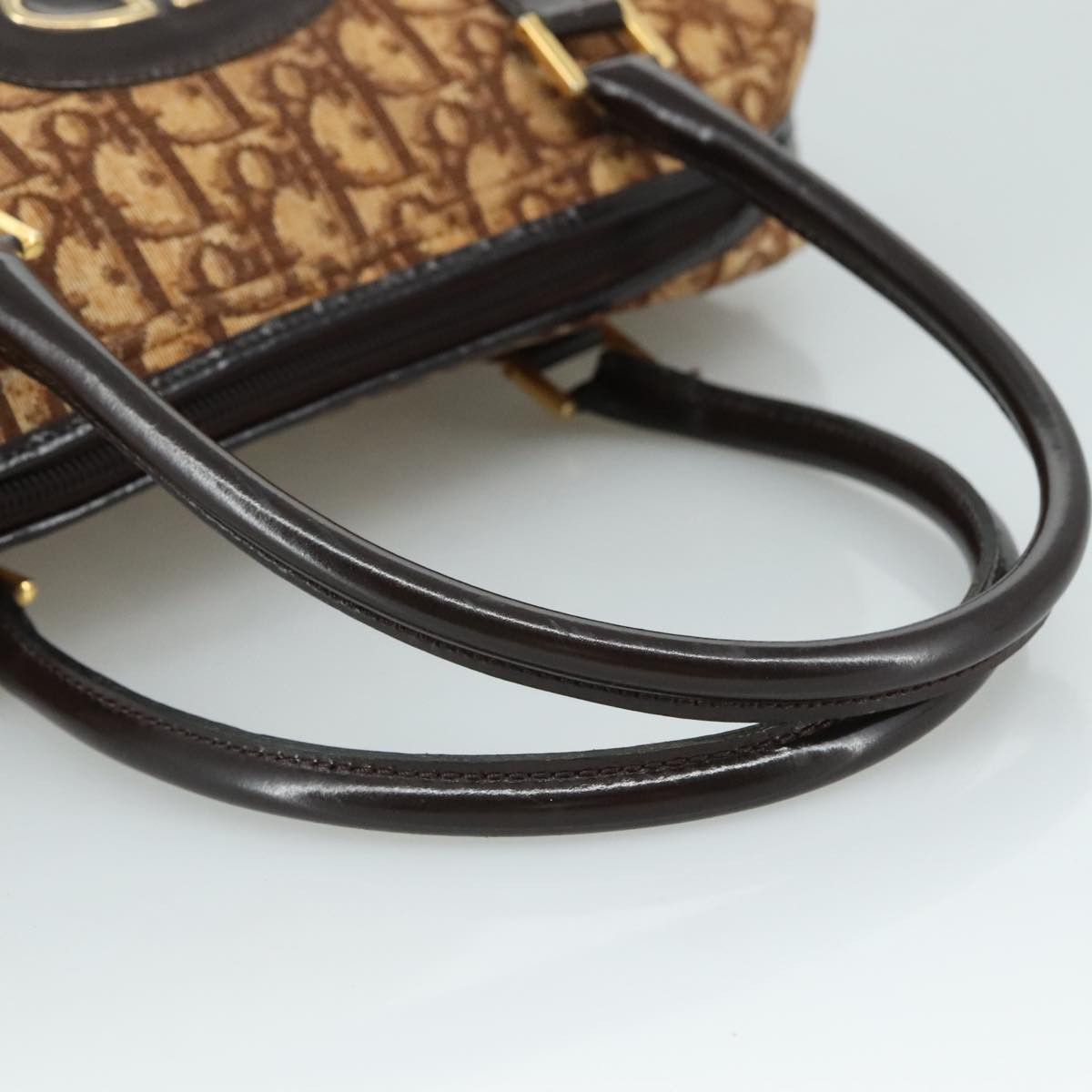 Dior Trotter Brown Canvas Handbag (Pre-Owned) Size ONE SIZE - 5 Thumbnail
