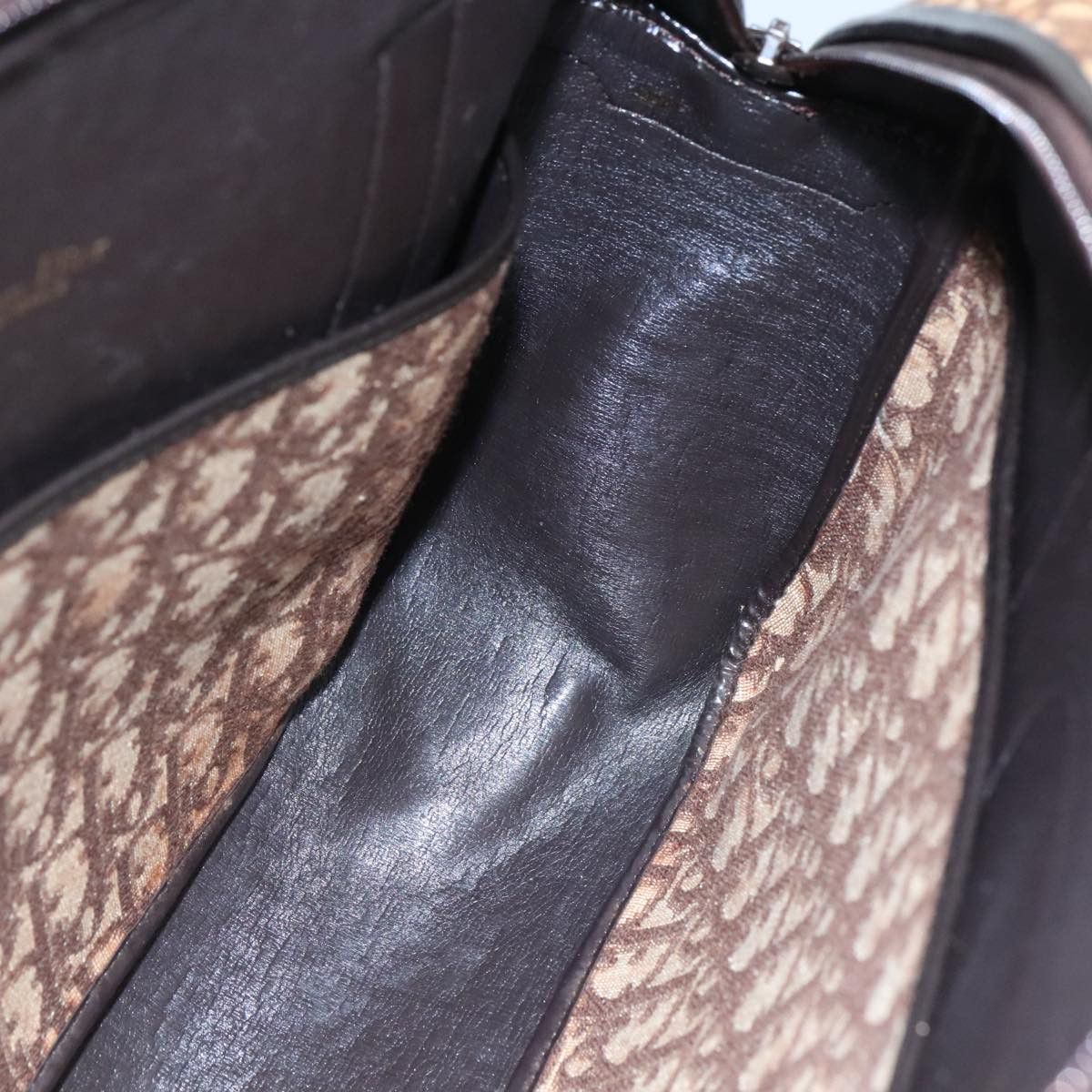 Dior Trotter Brown Canvas Handbag (Pre-Owned) Size ONE SIZE - 19 Thumbnail