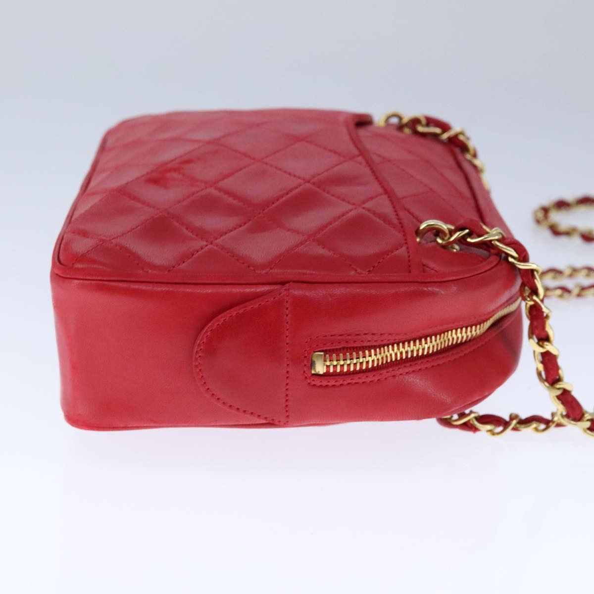 Chanel Camera Red Leather Shoulder Bag (Pre-Owned) Size ONE SIZE - 3 Thumbnail