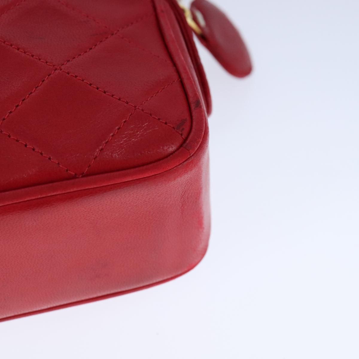 Chanel Camera Red Leather Shoulder Bag (Pre-Owned) Size ONE SIZE - 7 Thumbnail