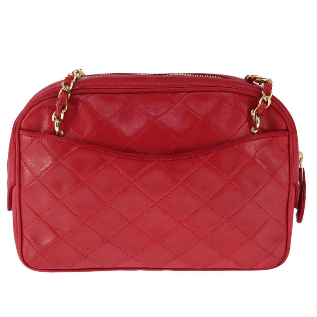 Chanel Camera Red Leather Shoulder Bag (Pre-Owned) Size ONE SIZE - 2 Thumbnail
