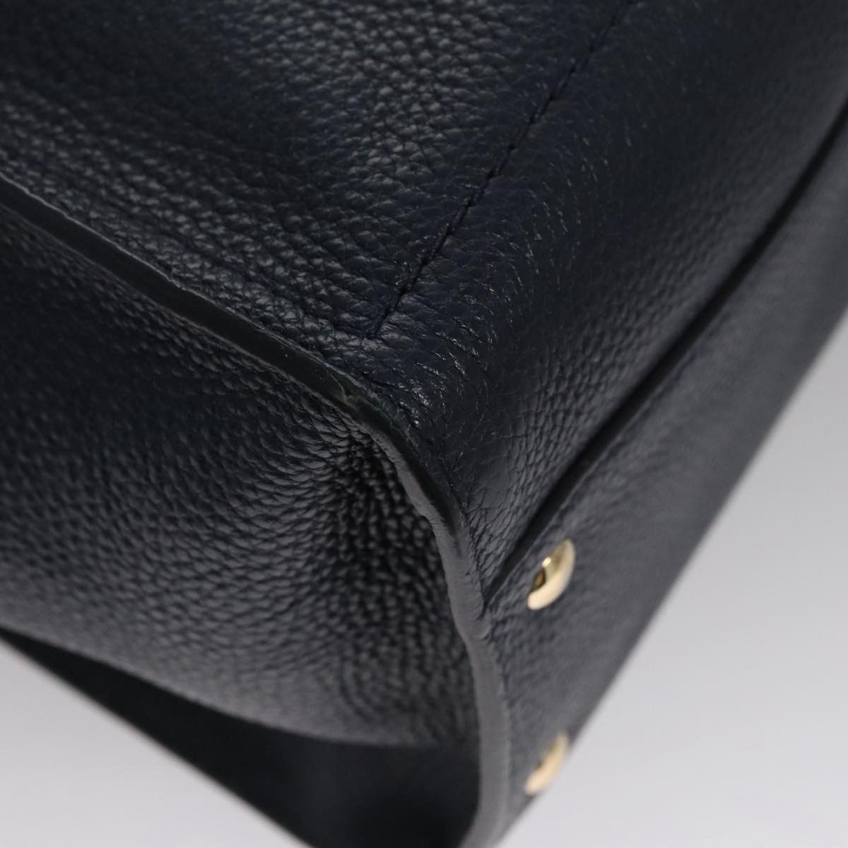 Salvatore Ferragamo Amy Navy Leather Tote Bag (Pre-Owned) Size ONE SIZE - 9 Thumbnail