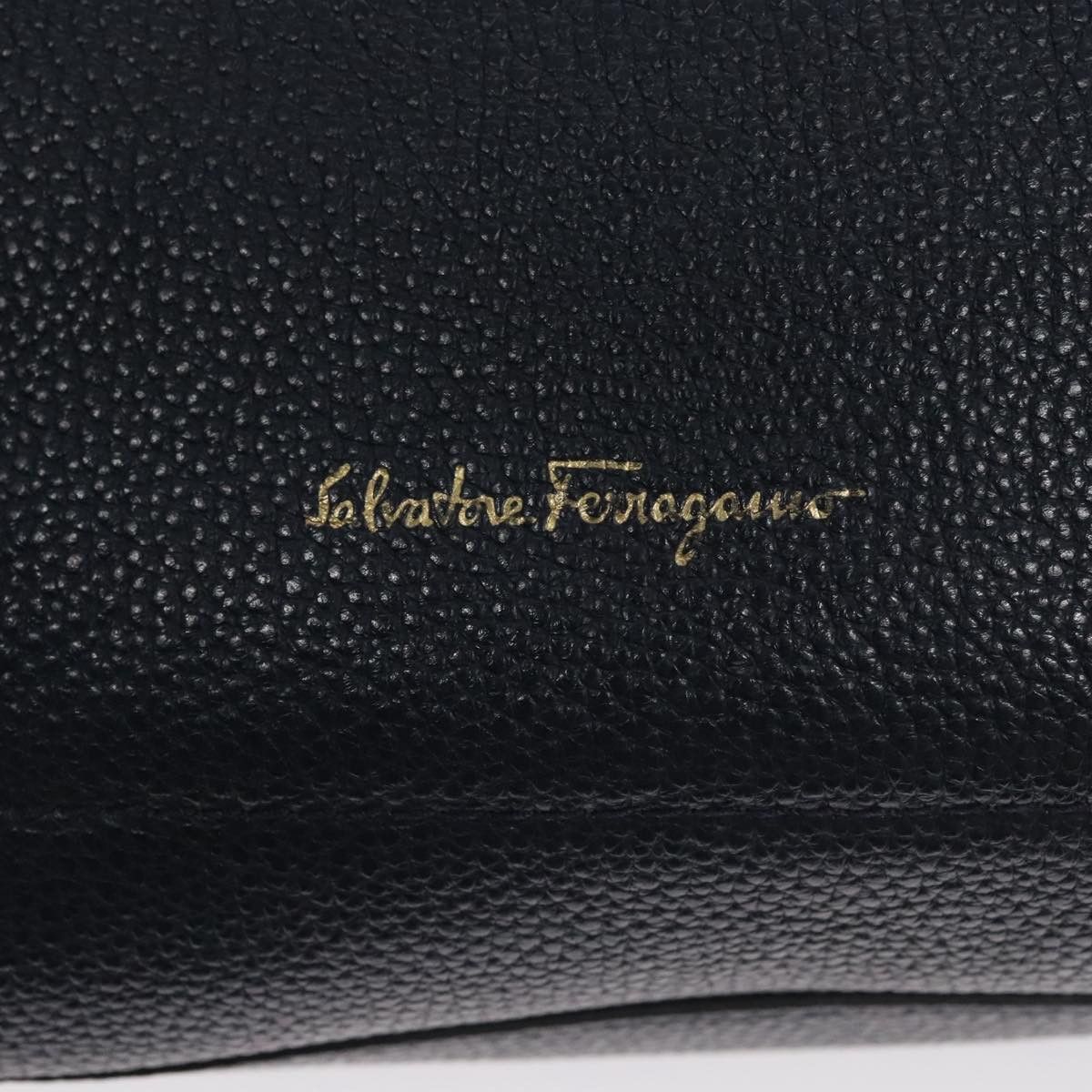 Salvatore Ferragamo Amy Navy Leather Tote Bag (Pre-Owned) Size ONE SIZE - 19 Thumbnail