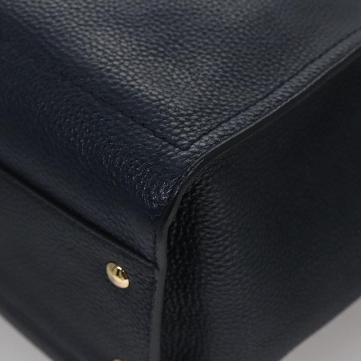 Salvatore Ferragamo Amy Navy Leather Tote Bag (Pre-Owned) Size ONE SIZE - 8 Thumbnail