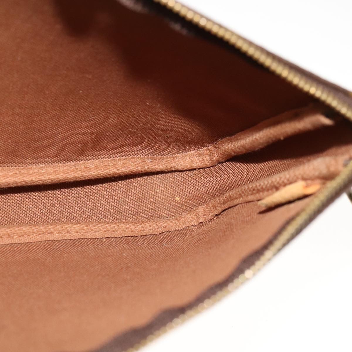 Louis Vuitton Pochette Accessoire Brown Canvas Clutch Bag (Pre-Owned) Size ONE SIZE - 18 Thumbnail