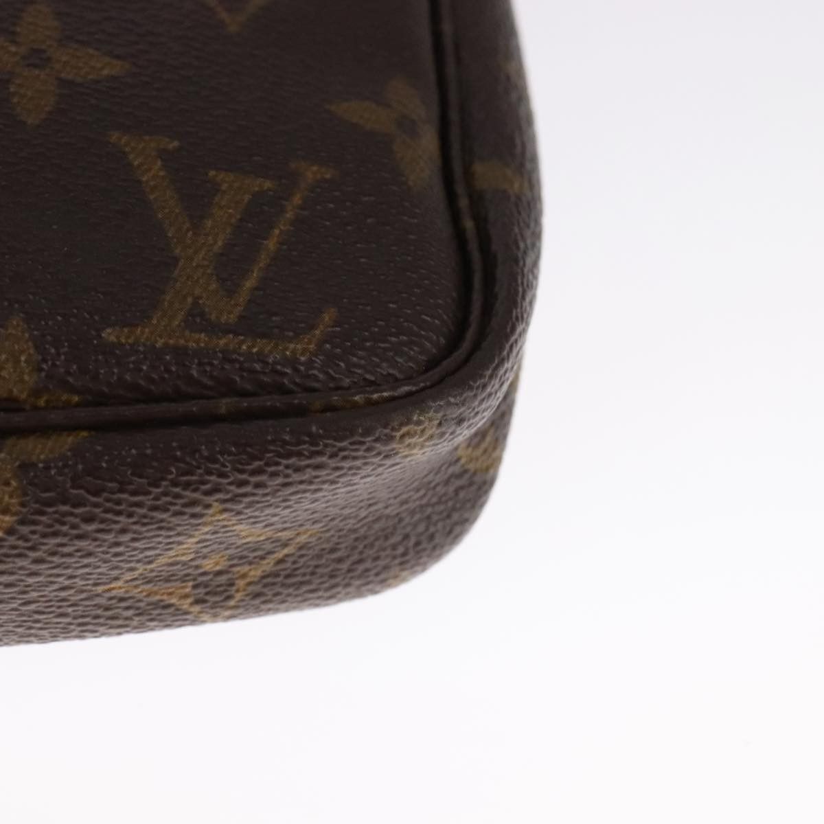 Louis Vuitton Pochette Accessoire Brown Canvas Clutch Bag (Pre-Owned) Size ONE SIZE - 9 Thumbnail