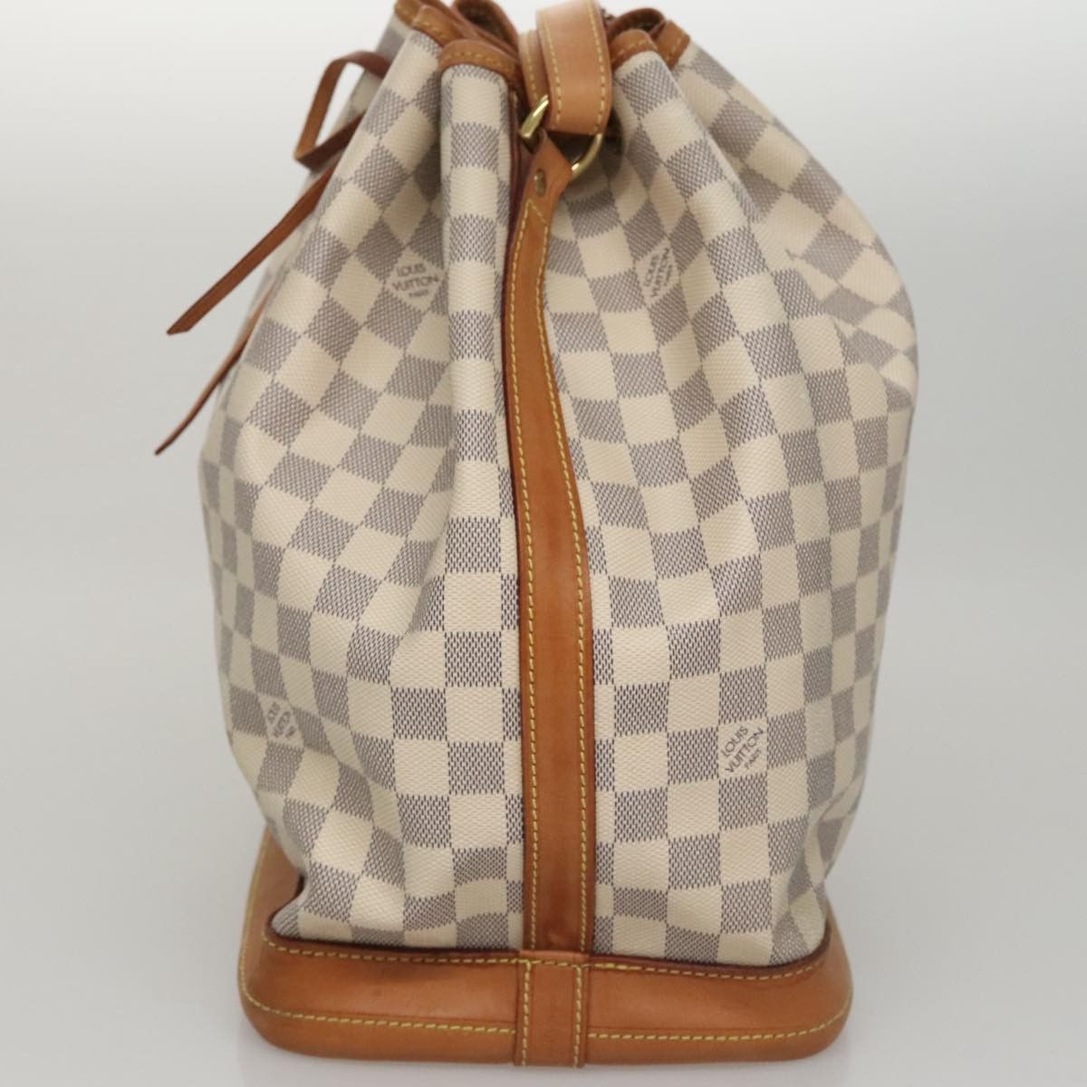 Louis Vuitton Noé White Canvas Shoulder Bag (Pre-Owned) Size ONE SIZE - 3 Thumbnail