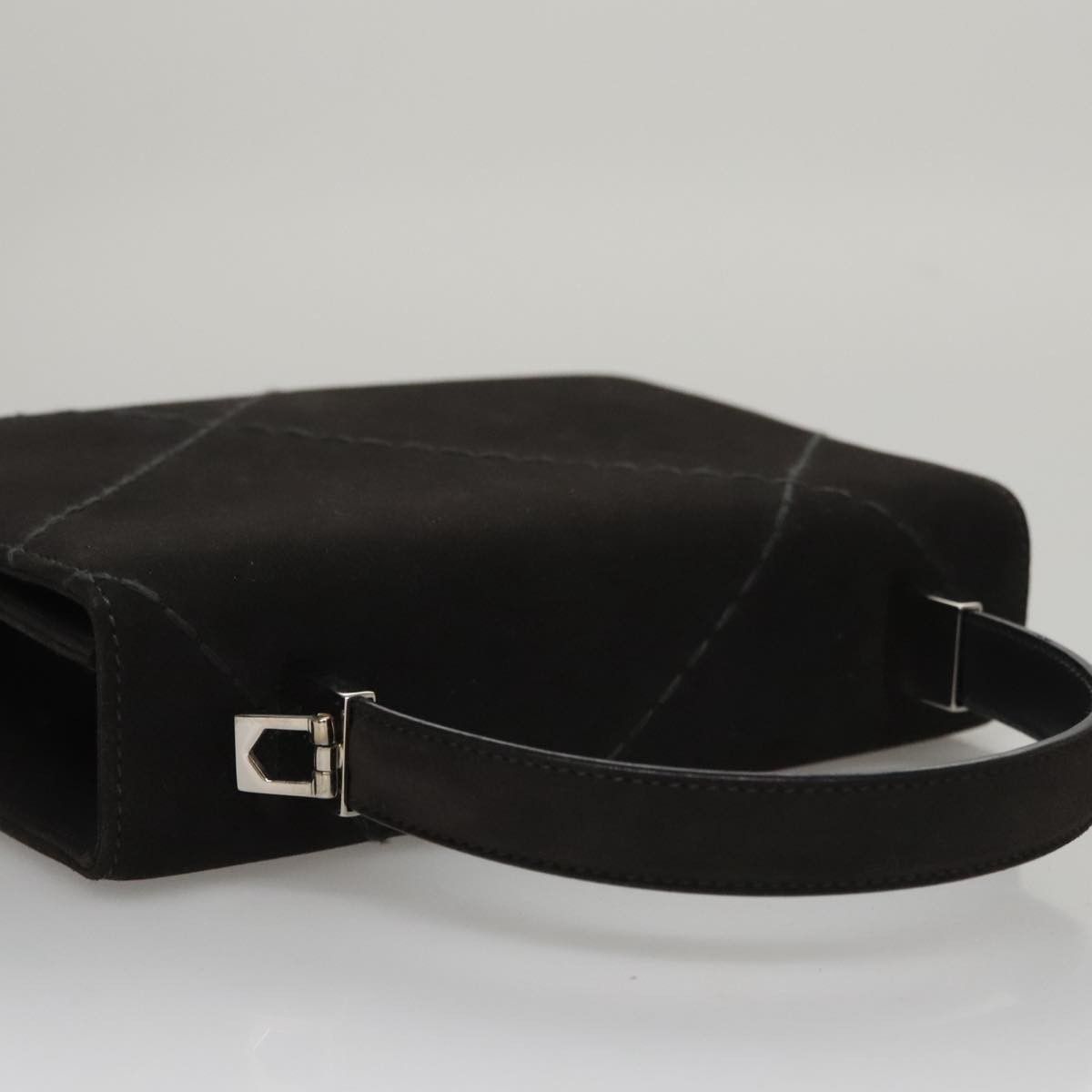 Salvatore Ferragamo Black Suede Handbag (Pre-Owned) Size ONE SIZE - 16 Thumbnail