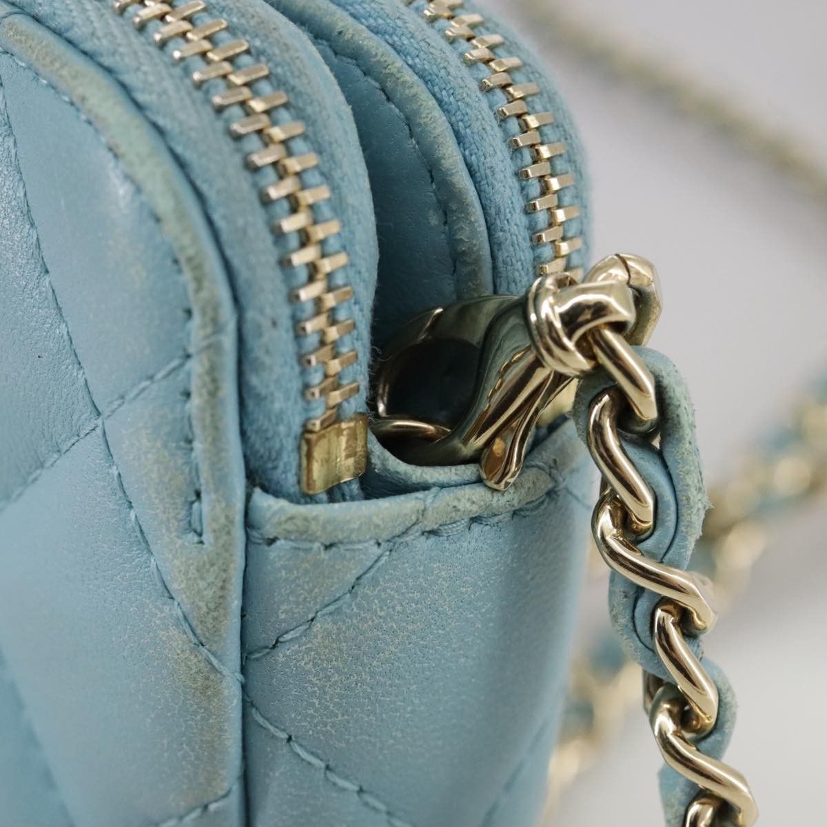 Chanel Wallet On Chain Blue Leather Clutch Bag (Pre-Owned) Size ONE SIZE - 11 Thumbnail